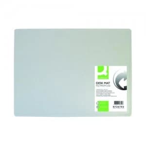 Q-Connect PP Desk Mat With Non-Slip Surface 40X53 Clear KF26792