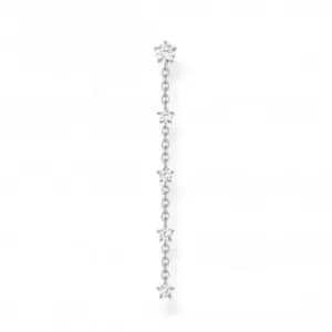 Silver Zirconia White Earring H2194-051-14