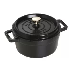Staub La Cocotte 20cm round Cast iron Cocotte black