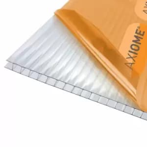 Axiome Clear 6mm Twinwall Polycarbonate Roofing Sheet - 1050 x 2000mm