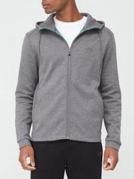 Hugo Boss Athleisure Saggy Zip Through Hoodie Medium Grey Heather Size M Men