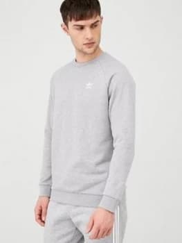 Adidas Originals Essential Crew Neck Sweatshirt - Medium Grey Heather