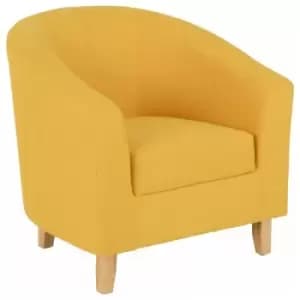 Tub Chair Mustard Fabric designed to fit seamlessly in any living area