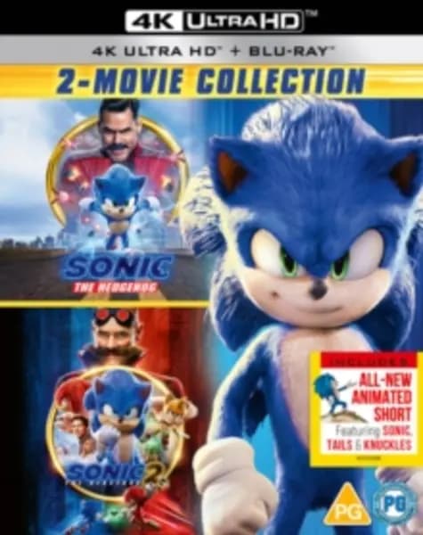 Sonic the Hedgehog: 2-movie Collection Bluray