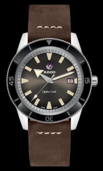 Rado Captain Cook Automatic Mens watch - Water-resistant 20 bar (200 m), Stainless steel, brown