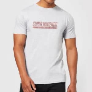 Nintendo SNES Mens Light Grey T-Shirt - L - Light Grey