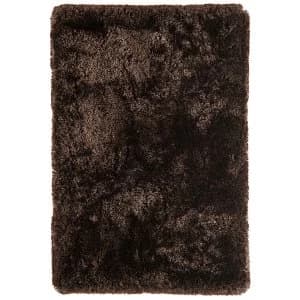Asiatic Plush Shaggy Rug - 140 x 200cm - Choc