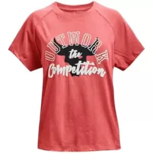 Under Armour Armour Rock Graphic T-Shirt Juniors - Red