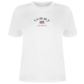 Tommy Jeans Essential Americana T Shirt - CLASSIC WHITE