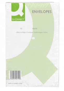 Q Connect 100GSM C5 Plain Peal & Seal White Envelopes - 500 Pack