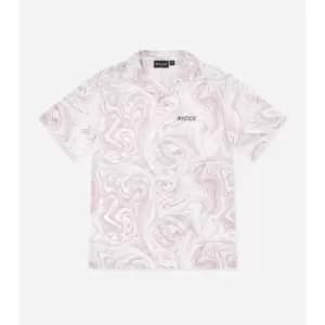 Nicce Ash Short Sleeve Shirt Mens - Pink