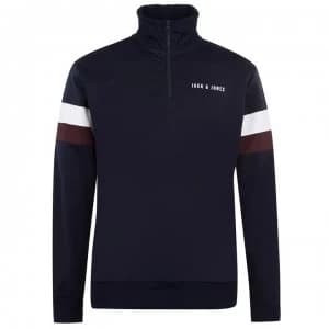Jack and Jones Dollar Zip Top Mens - Sky Captain