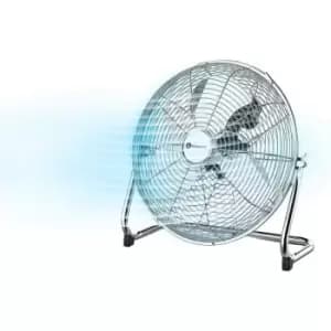 14-Inch Chrome Gym Floor Fan - Chrome