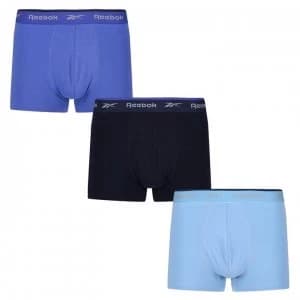 Reebok Karson 3 Pack Trunks Mens - Blue/Navy
