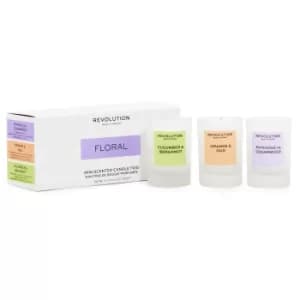 Makeup Revolution Floral Mini Candle Gift Set