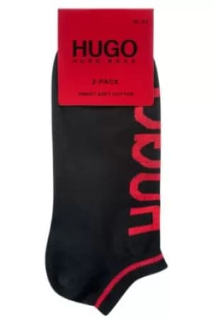 Hugo Boss 2 Pack Logo Strip Socks Navy/Red