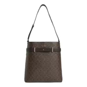 Calvin Klein Ck Code Hobo Mono - Brown