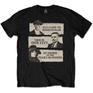 Peaky Blinders - This Is Our City Unisex Large T-Shirt - Black