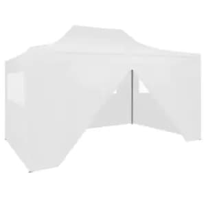 Vidaxl Foldable Party Tent With 4 Sidewalls 3X4.5 M White