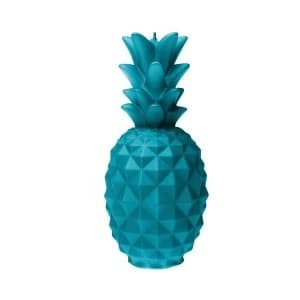 Marine Blue Large Pineapple Candle