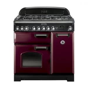 Rangemaster CDL90DFFCY-C Classic Deluxe 90cm Dual Fuel Range Cooker Cranberry-C