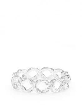 Mood Silver Plated Knot Stretch Bracelet