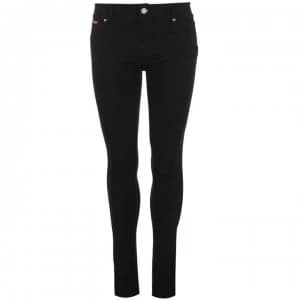 Lee Cooper Solid Jeggings Ladies - Black