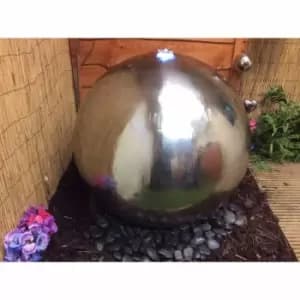 Tranquility 100cm Stainless Steel Sphere Mains Powered Water Feature