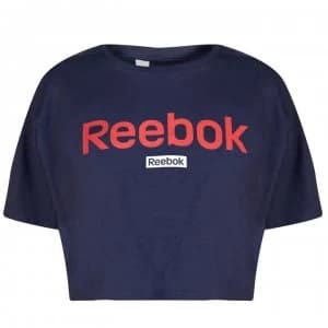 Reebok Linear Crop Top Ladies - Heritage Navy