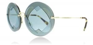 Miu Miu MU01SS Sunglasses Azure Hazelnut VA06P2 62mm