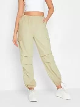 Long Tall Sally Parachute Pants - Stone, Beige, Size 10, Women