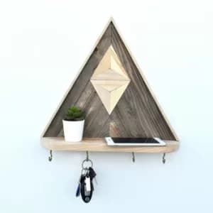 TAH091 Multicolor Decorative MDF Painting With Wall Shelf