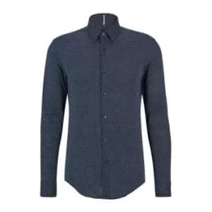 Boss Roan Print Shirt - Blue