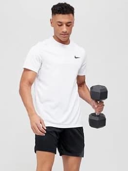 Nike Train Dri Fit Superset T-Shirt - White Size M Men