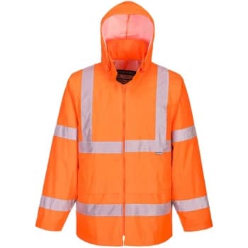 H440 - Orange Sz 3XL Hi-Vis Rain Jacket Coat Visibility Reflective - Portwest