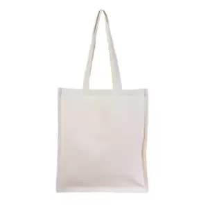 United Bag Store Cotton Long Handle Tote Bag (One Size) (Natural)