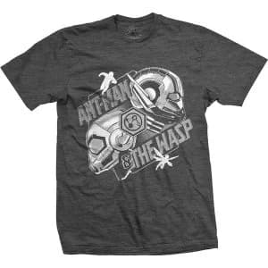 Marvel Comics - Ant Man & The Wasp Heads Comp. Unisex Large T-Shirt - Grey