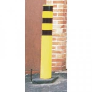 Slingsby Steel Outdoor Safety Bollard Yellow 330133