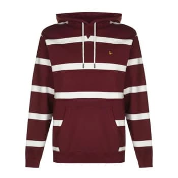 Jack Wills Boynton Stripe Hoodie - Damson