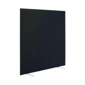 Floor Standing Screen 1400x25x1200mm Black KF90969