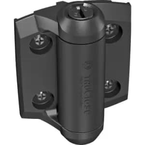 D and D D & D TruClose Metal Gate Hinge 30kg (2 Pack) in Black
