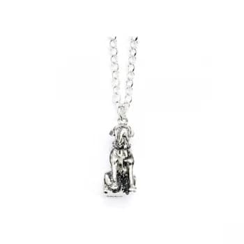 Sterling Silver Fang the Dog Charm Necklace