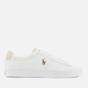 Polo Ralph Lauren Mens Sayer Canvas Low Top Trainers - White - UK 11 - White