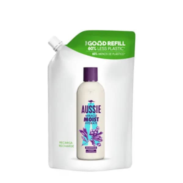 Aussie Miracle Moist Shampoo Refill Pouch 480ml
