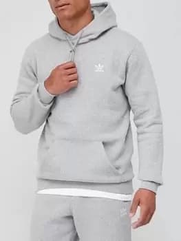 adidas Originals Essential Hoodie - Medium Grey Heather, Size S, Men