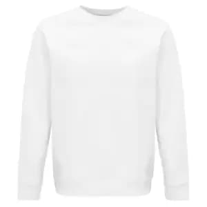 SOLS Unisex Adult Space Organic Raglan Sweatshirt (3XL) (White)