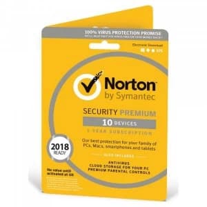 Security Premium 2018 10 Devices 1 Year Antivirus