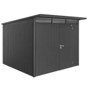 Biohort AvantGarde Metal Shed A7 Standard door 8' 5'' x 9' 8'' - Dark Grey