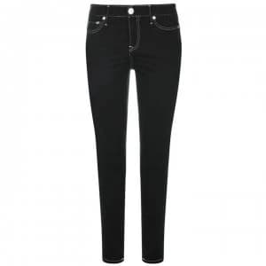 TRUE RELIGION Caia Stitch Super Skinny Jeans - Black 2SB