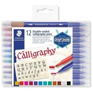 STAEDTLER Double-ended Calligraphy Pen Set Pack of 12